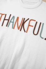 Load image into Gallery viewer, White Thankful Ivory Embroidered Sweater
