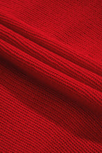 Load image into Gallery viewer, Red Merry Letter Embroidered High Neck Sweater