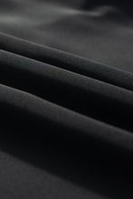 Load image into Gallery viewer, Black Contrast Applique Mesh Half Sleeve Blouse