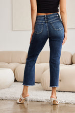Cargar imagen en el visor de la galería, RFM Crop Dylan Full Size Tummy Control Distressed High Waist Raw Hem Jeans
