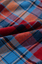 Cargar imagen en el visor de la galería, Red Plaid Print Loose Vintage Shirt