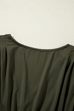 Load image into Gallery viewer, Moss Green Ruched Wrap V Neck Long Sleeve Bodysuit