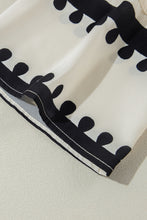 Cargar imagen en el visor de la galería, Beige Western Geometric Print 3/4 Sleeve Loose Midi Dress