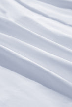 Load image into Gallery viewer, Sky Blue Stripe Patchwork Pleated High Waist Loose Mini Dress