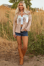Load image into Gallery viewer, Light French Beige Aztec Quilted Patchwork Western Fashion Jacket