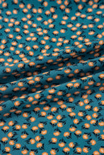 Load image into Gallery viewer, Green Floral Print Smocked High Waist Square Neck Jumpsuit