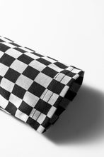 Load image into Gallery viewer, Black Plaid Textured Contrast Checkered Patchwork Long Sleeve Top