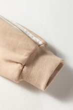 Load image into Gallery viewer, Oatmeal Varsity Striped Detail Crewneck Pullover Elastic Sweatpants 2pcs Outfit