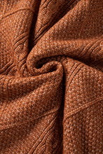 Load image into Gallery viewer, Coffee Cable Knit Drop Shoulder Loose Fit Sweater Dress