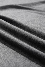 Load image into Gallery viewer, Dark Grey Checkerboard Striped Patchwork Lantern Sleeve Pocketed Blouse