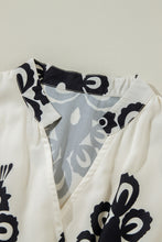 Cargar imagen en el visor de la galería, Beige Western Geometric Print 3/4 Sleeve Loose Midi Dress