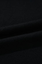 Cargar imagen en el visor de la galería, Black Floral Print Knitted Open Front Loose Cardigan