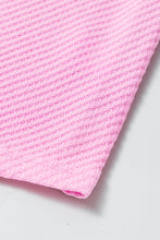 Load image into Gallery viewer, Bonbon Waffle Knit Exposed Seam High Low Top