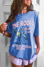 Cargar imagen en el visor de la galería, Sky Blue Rodeo Forever Western Graphic Tee