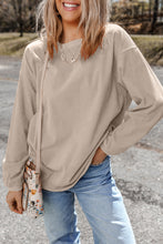 Load image into Gallery viewer, Orange JOLENE Ribbed Corded Oversized Sweatshirt