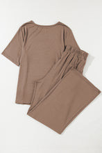 Load image into Gallery viewer, Nude 2 Piece Wide Leg Pants Set