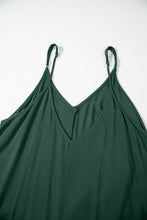 Load image into Gallery viewer, Duffel Green Spaghetti Straps Pocketed Slouchy Maxi Dress