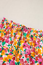 Load image into Gallery viewer, Yellow Boho Floral Print Tiered Long Skirt