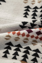 Load image into Gallery viewer, Beige Aztec Printed Stand Neck Zip Up Jacket