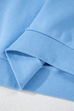 Load image into Gallery viewer, Beau Blue Striped Accent Pullover and Shorts Two Piece Casual Set