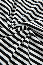 Cargar imagen en el visor de la galería, Black Stripe Colorblock Edge Round Neck Tank Top