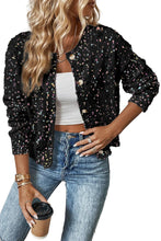 Load image into Gallery viewer, Black Multicolor Confetti Sweater Cardigan