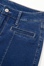 Load image into Gallery viewer, Sail Blue Center Seam Deep Wash Straight Jeans