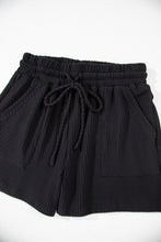 Load image into Gallery viewer, Black Corded MERRY Graphic Long Sleeve Top and Shorts Set