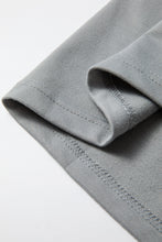 Cargar imagen en el visor de la galería, Medium Grey Aztec Accent Side Slit Open Front Long Cardigan