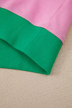 Load image into Gallery viewer, Bonbon Colorblock Edge Drop Shoulder T Shirt and Skort 2Pcs Set