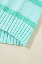 Load image into Gallery viewer, Multicolour Gradient Striped Ribbed Edge Loose Sweater