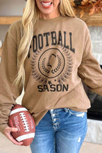 Cargar imagen en el visor de la galería, Khaki Rugby FOOTBALL SEASON Graphic Game Day Sweatshirt