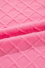 Load image into Gallery viewer, Sachet Pink Checkered Textured Tee and Drawstring Shorts