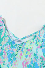 Load image into Gallery viewer, Green Loose Painted Floral Tee