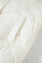 Load image into Gallery viewer, White Quilted High Neck Zip Up Jacket Vest