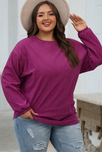 Load image into Gallery viewer, Orange JOLENE Ribbed Corded Oversized Sweatshirt