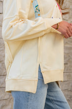 Load image into Gallery viewer, Apricot LOVE PATCH Graphic Oversized Sweatshirt