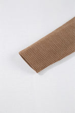 Load image into Gallery viewer, Dark Khaki Solid Color Corduroy Buttoned Long Sleeve Shacket