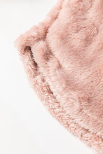 Cargar imagen en el visor de la galería, Light Pink Textured Leopard Fleece Loose Two Piece Lounge Set
