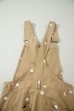 Cargar imagen en el visor de la galería, Phalaenopsis Polka Dot Print Bib Pocket Denim Barrel Overalls Jumpsuit