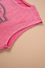 Cargar imagen en el visor de la galería, Bonbon Toner Washed Wild West Whiskey Print Sleeveless Muscle Top