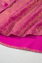 Cargar imagen en el visor de la galería, Rose Red Metallic Sheen Short Sleeve Buttoned Front Casual Shirt