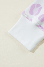 Load image into Gallery viewer, Pink Leopard Animal Print Pullover and Shorts Loungewear