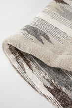 Load image into Gallery viewer, Khaki Western Aztec Print Sherpa Splicing Buttoned Flap Pocket Coat