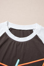Load image into Gallery viewer, Brown Western Yeehaw Graphic Vintage Raglan Long Sleeve Top