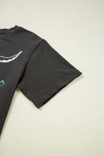 Load image into Gallery viewer, Carbon Grey Vintage Western Bull Head Skull Turquoise Aztec Graphic T Shirt