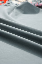 Load image into Gallery viewer, Grey Floral Crochet Short Sleeve Top