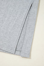 Load image into Gallery viewer, Light Grey Split Long Cardigan and Skinny Pants Lounge Set