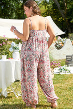 Load image into Gallery viewer, Multicolour Plus Size Paisley Print Sleeveless V Neck Jogger Jumpsuit