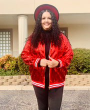 Load image into Gallery viewer, Christmas Bling Bomber Sequins Jacket